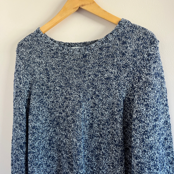 L.L. Bean | NWT Navy Blue Knit Long Sleeve Sweater - Picture 3 of 6